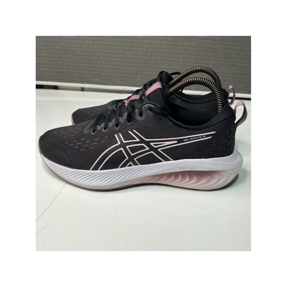 Asics Gel-Excite 10 Womens Running Shoes US 9.5 Black/Pink Lightweight Breathabl